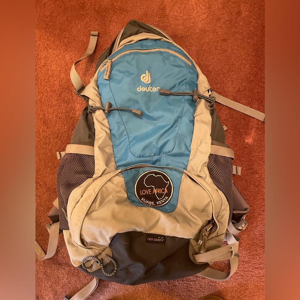 Deuter Blue and Grey Backpack